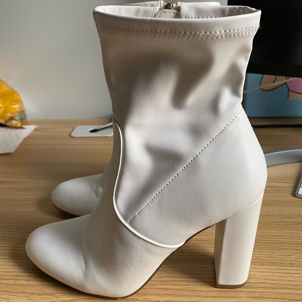 Madden Girl White Boots